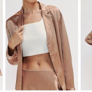 NWT Reformation Hallie Silk Top